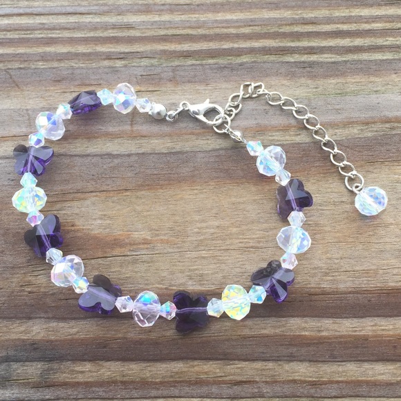 Jewelry - SOLD💲Butterfly Crystal Bracelet Austrian Crystals